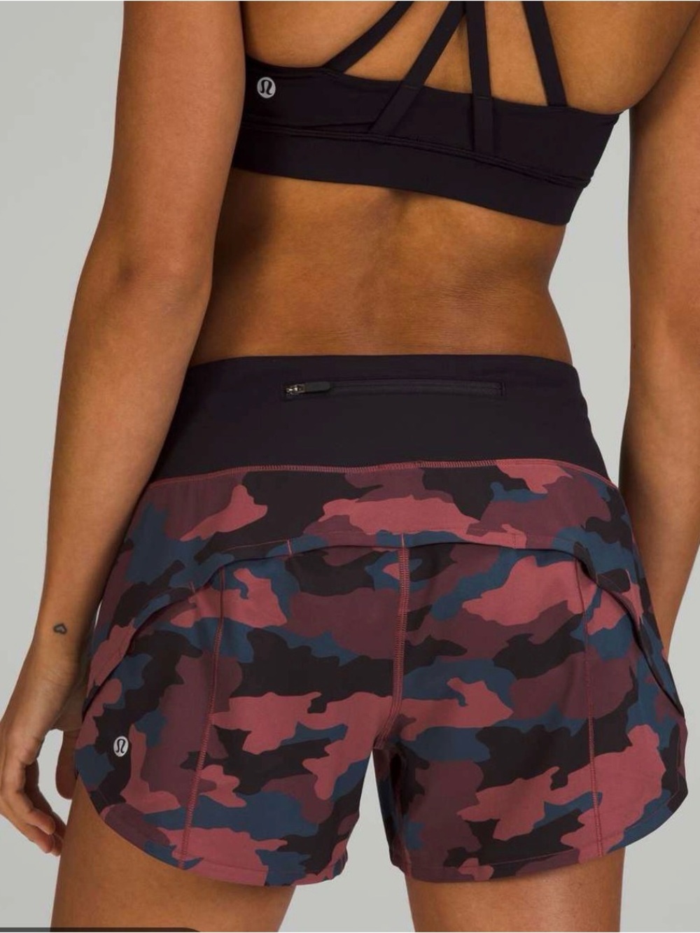 lululemon midrise speedshort Women's Camo Run Shorts 12